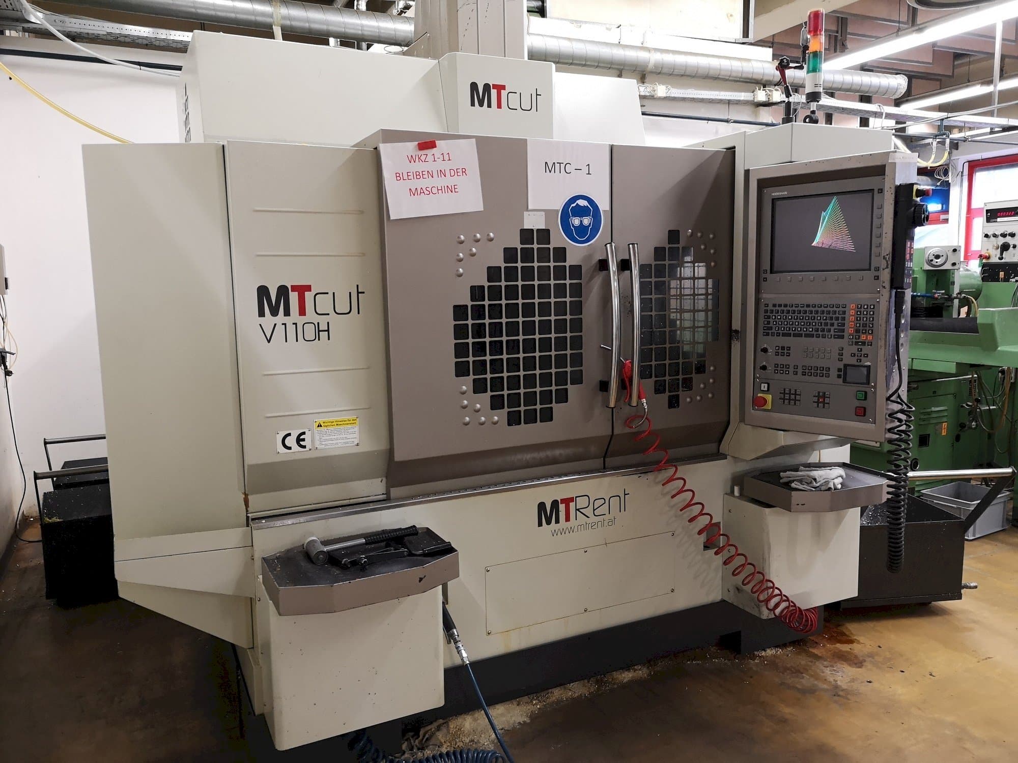 Vooraanzicht  van MT Cut V110H  machine