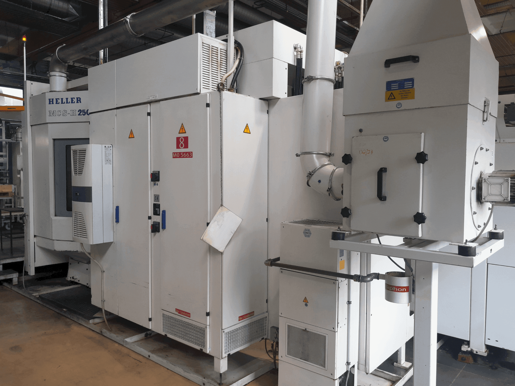 Vooraanzicht  van HELLER MCS-H 250  machine