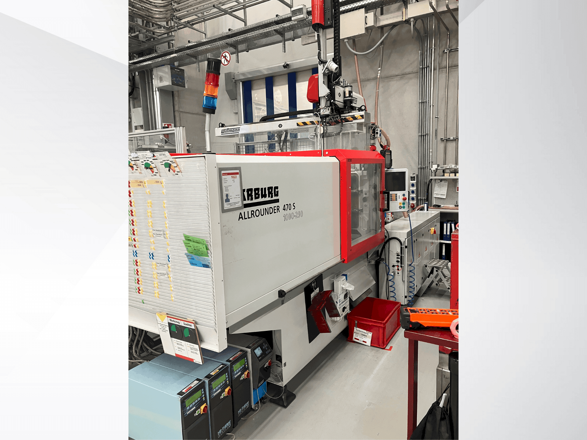 Vooraanzicht  van Arburg Allrounder 470 S 1000-290  machine