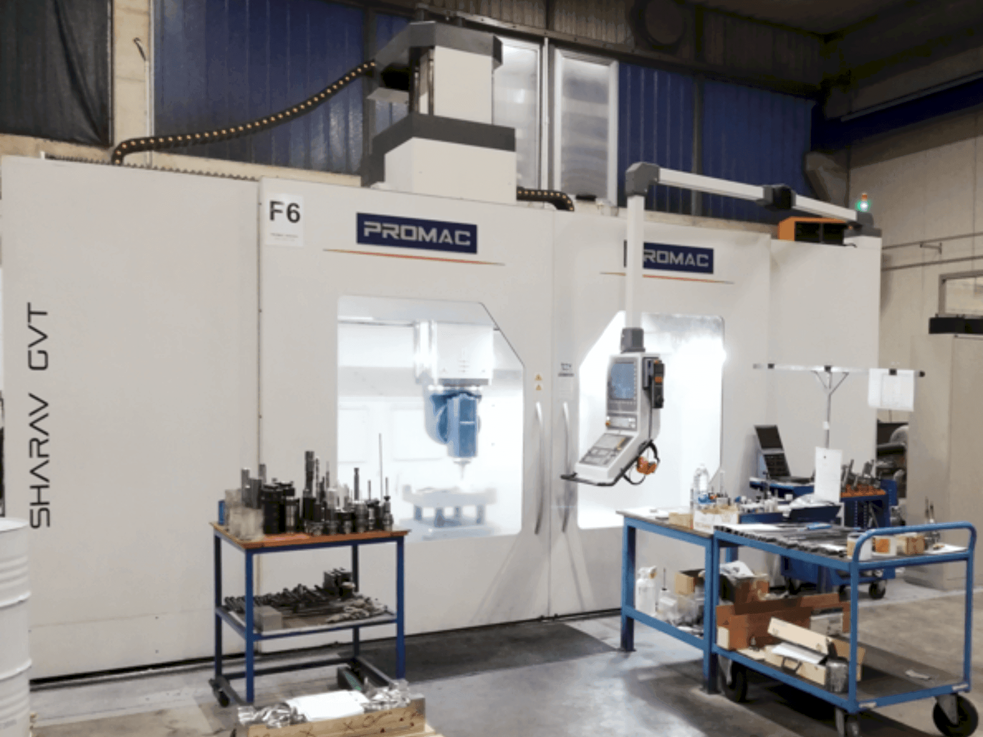 Vooraanzicht  van PROMAC SHARAV GTV 3.5  machine