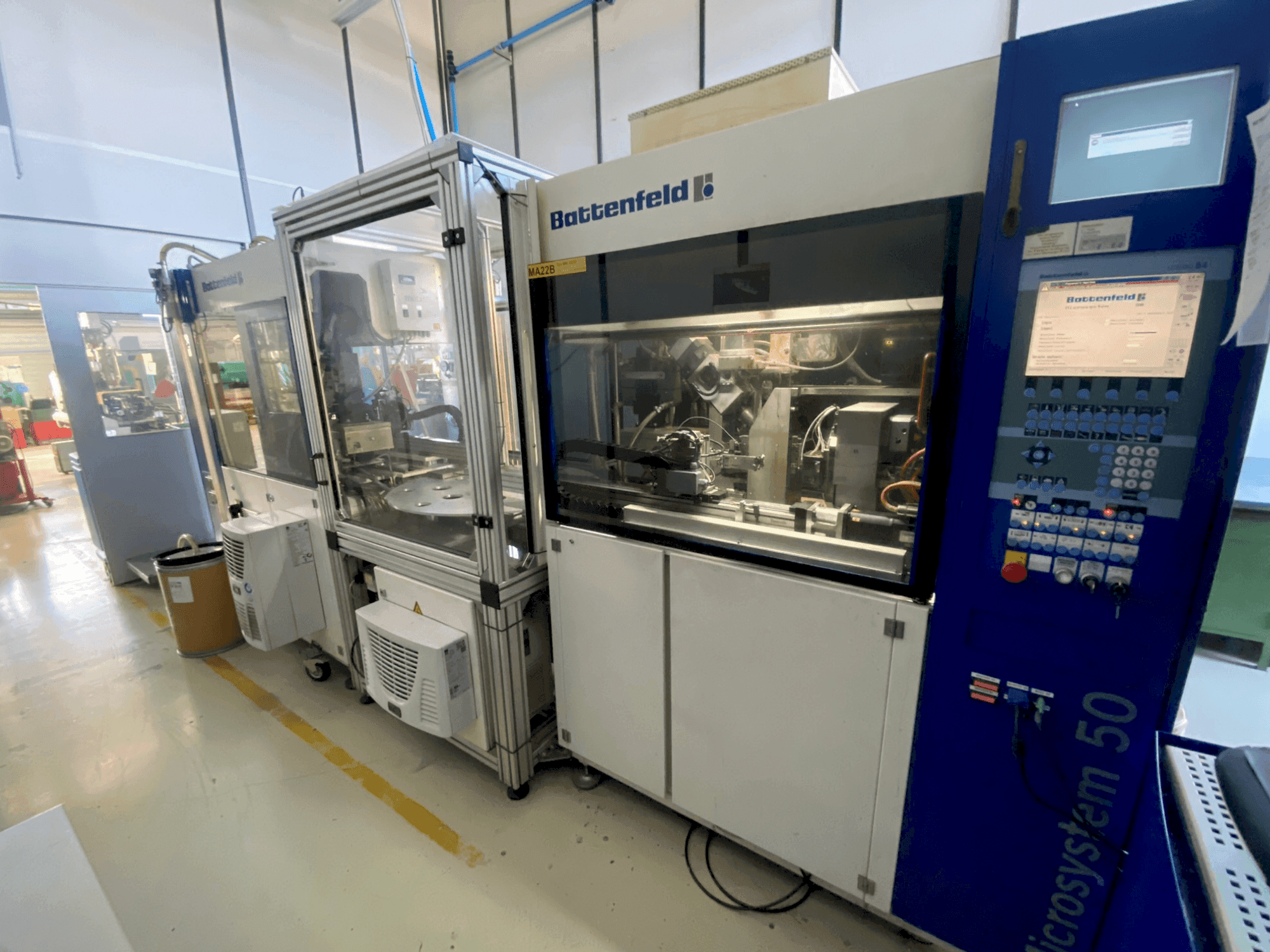 Vooraanzicht  van Battenfeld Microsystem MM 50/50  machine