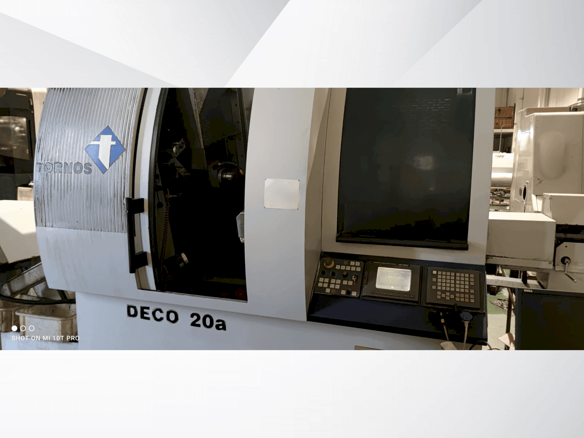 Vooraanzicht  van Tornos-Bechler Deco 20a  machine