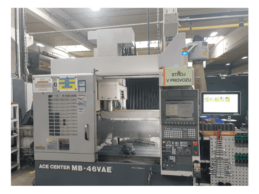 Vooraanzicht  van Okuma MB-46VAE  machine