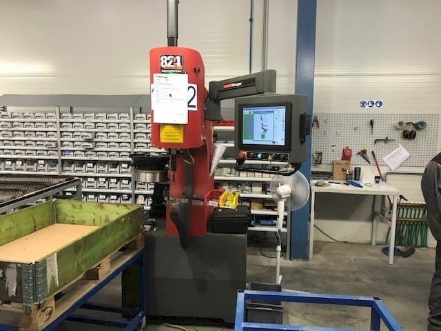 Linkerzijdeaanzicht van Haeger WT-824 4e machine