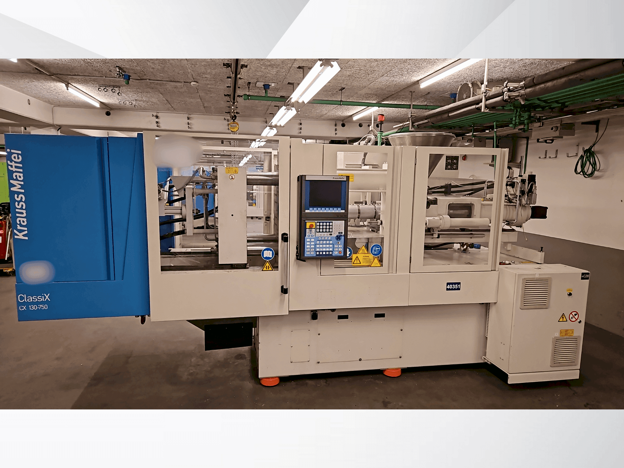 Vooraanzicht  van Krauss Maffei 130-750 CX  machine