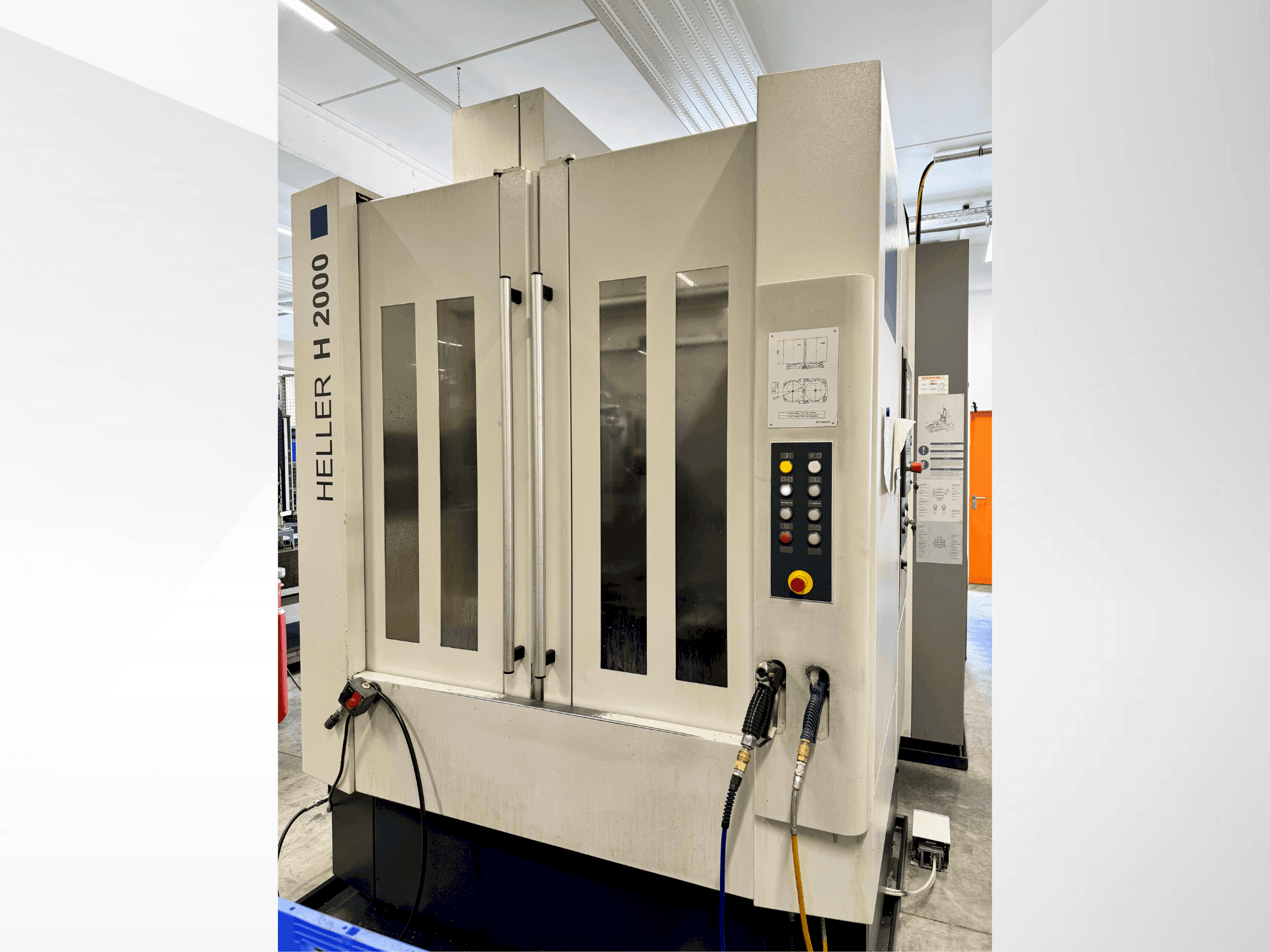 Vooraanzicht  van HELLER H2000  machine