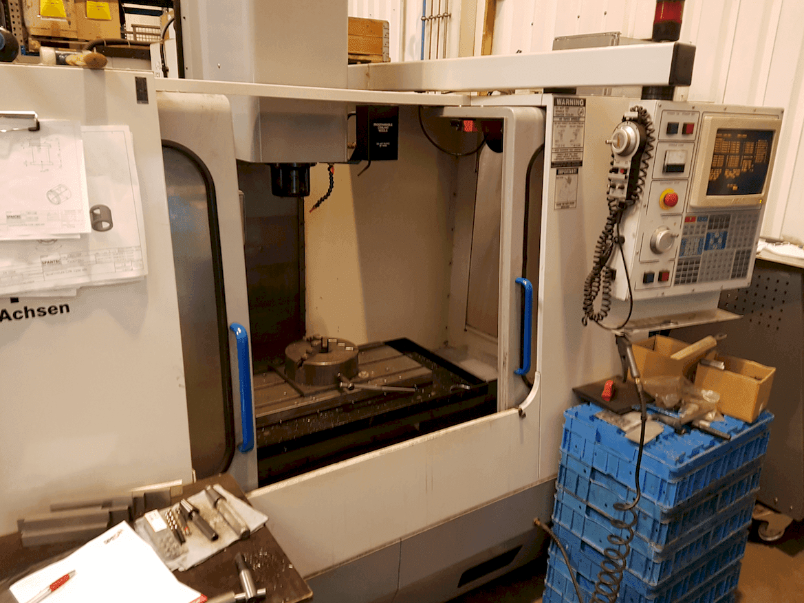 Vooraanzicht  van HAAS VF1  machine