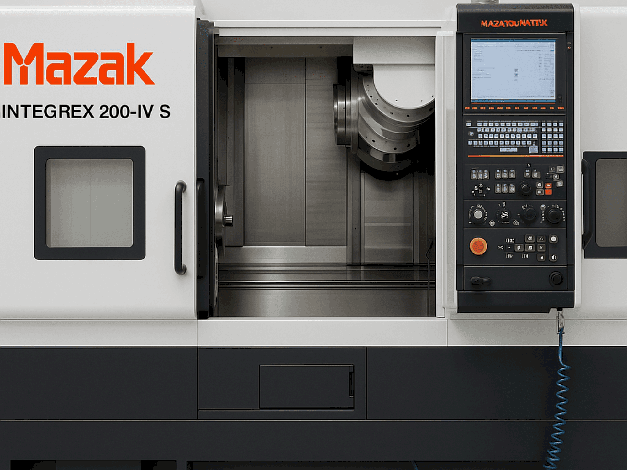 Vooraanzicht  van Mazak Integer 200-IV S x 1000  machine