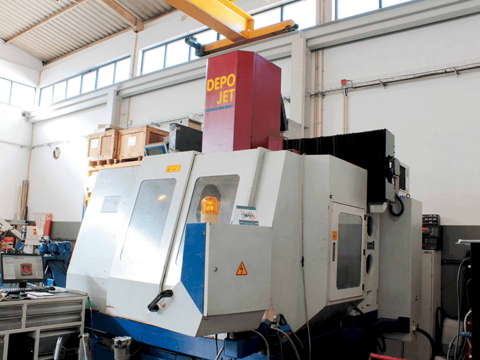 Vooraanzicht  van DEPO Jet  machine