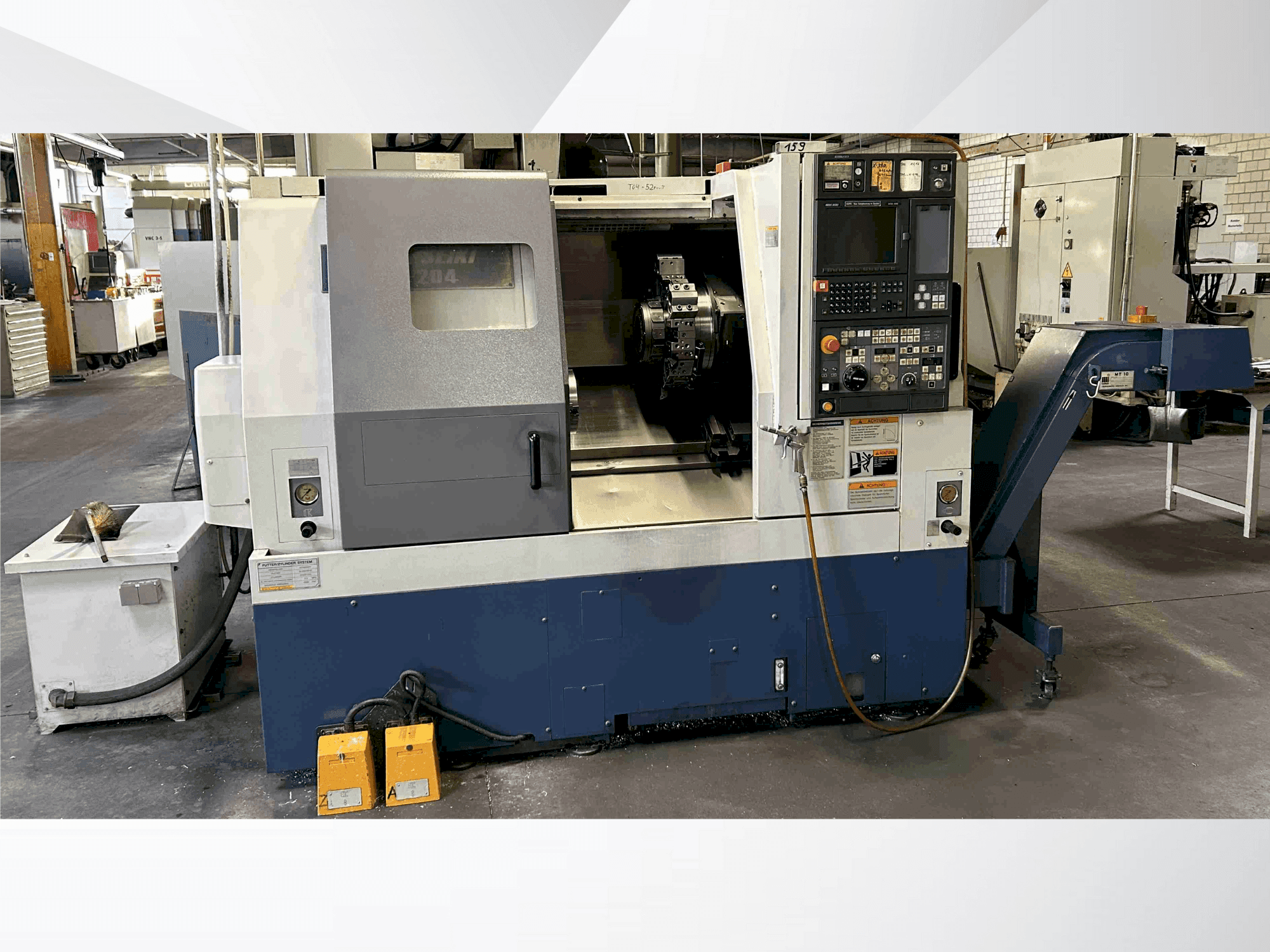Vooraanzicht  van MORI SEIKI SL-204 MC  machine