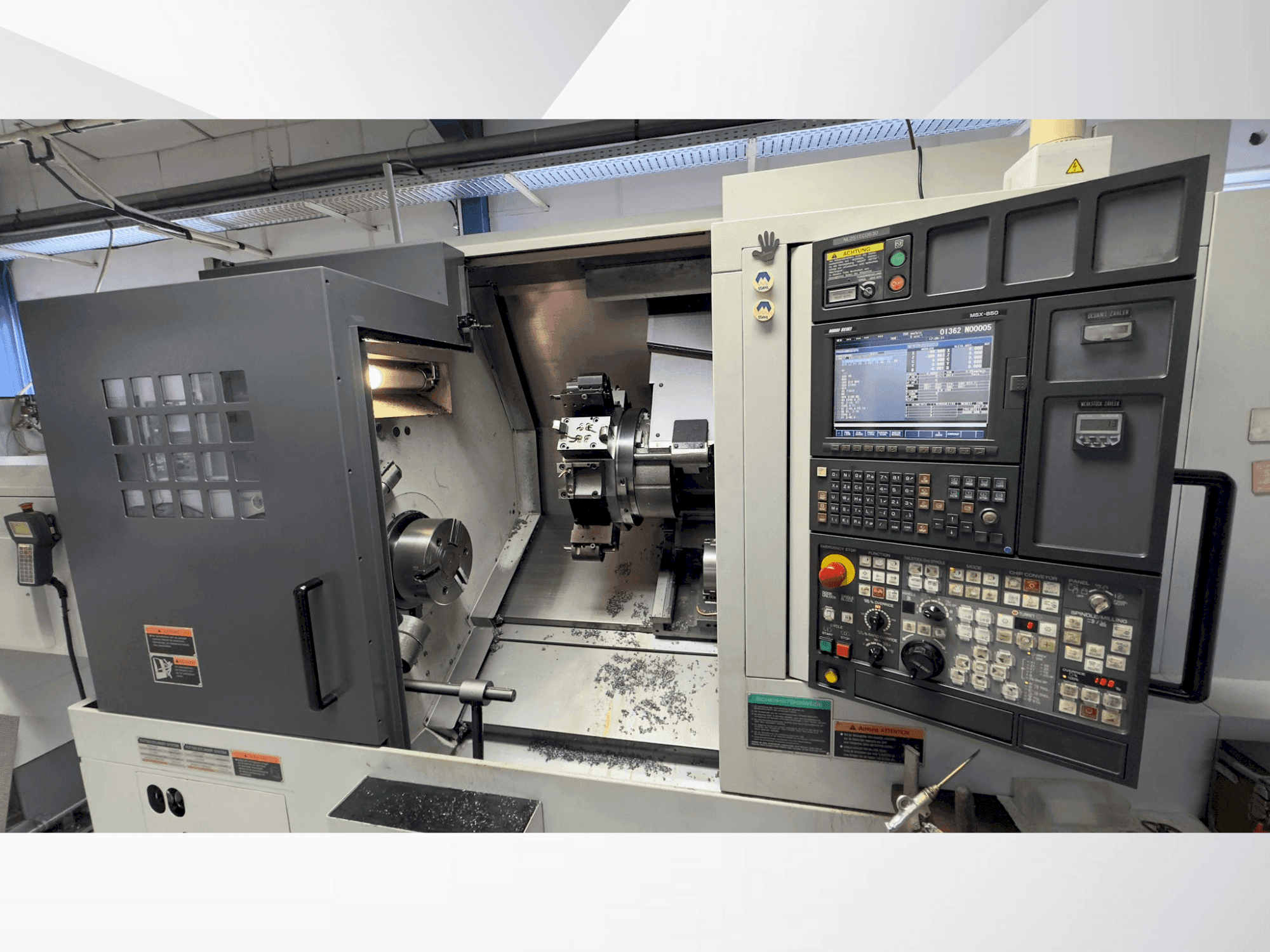 Vooraanzicht  van MORI SEIKI NL 2500 SY/700  machine