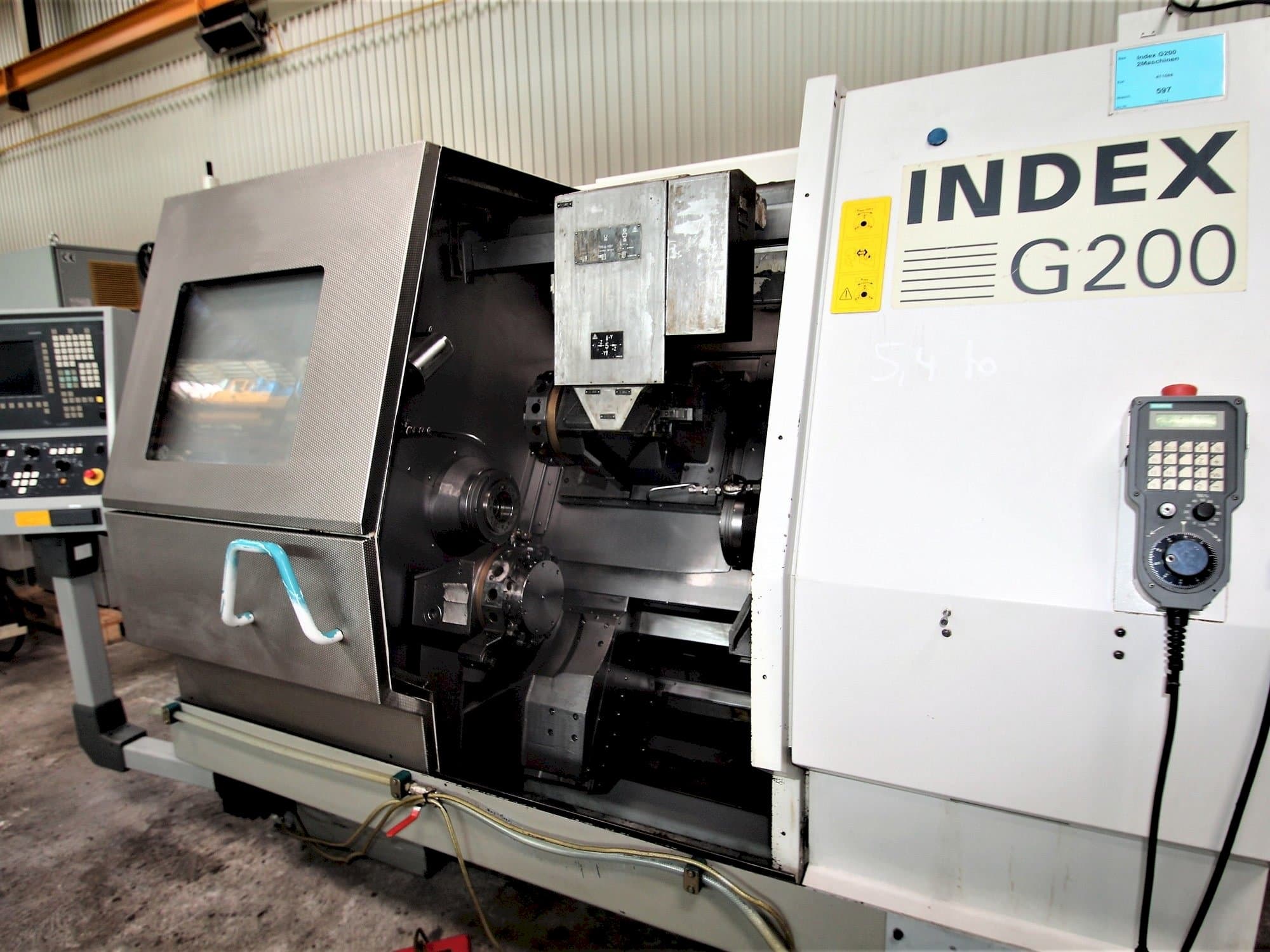 Vooraanzicht  van Index G200  machine