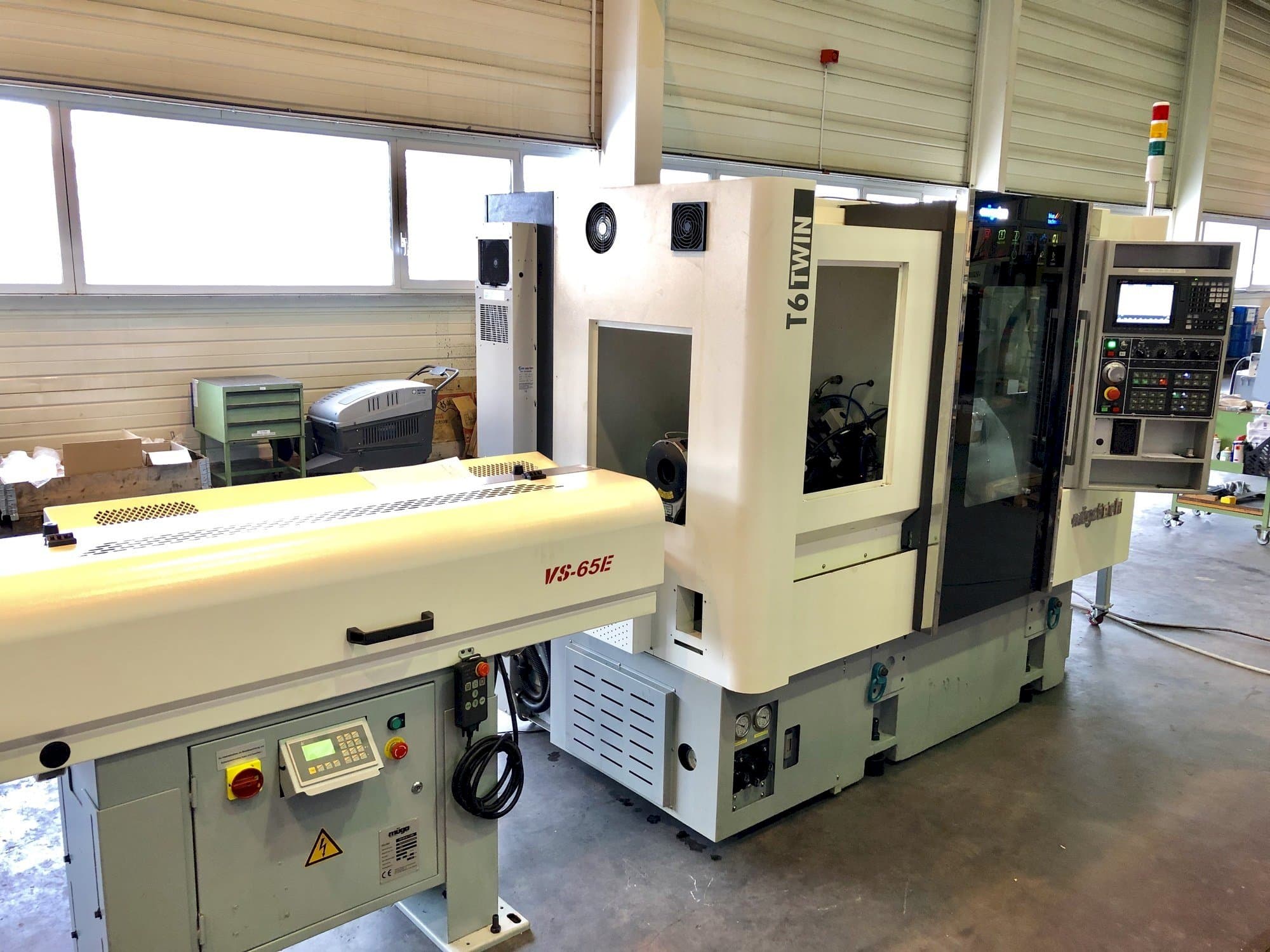 Vooraanzicht  van Müga T6 Twin 60  machine