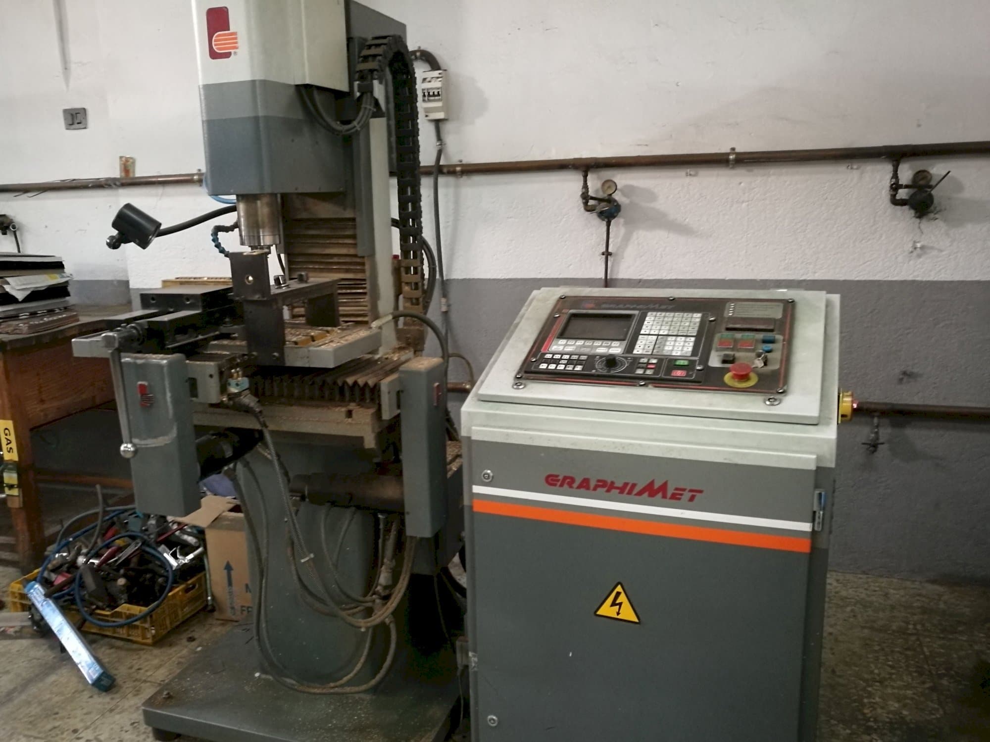 Recht aanzicht van GRAPHIMET A-2 machine