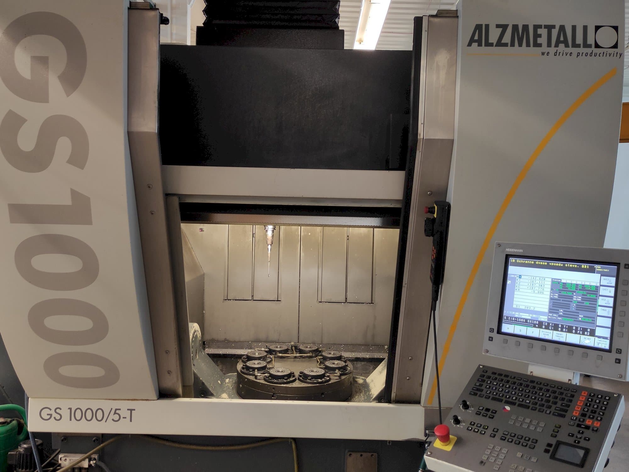 Vooraanzicht  van Alzmetall GS1000/5-T  machine