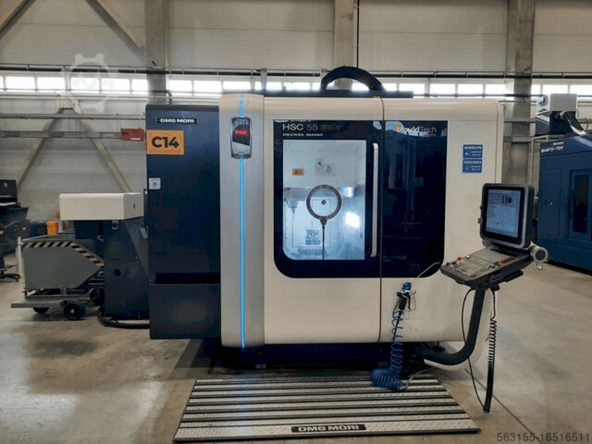 Vooraanzicht  van DMG MORI HSC 55 linear  machine