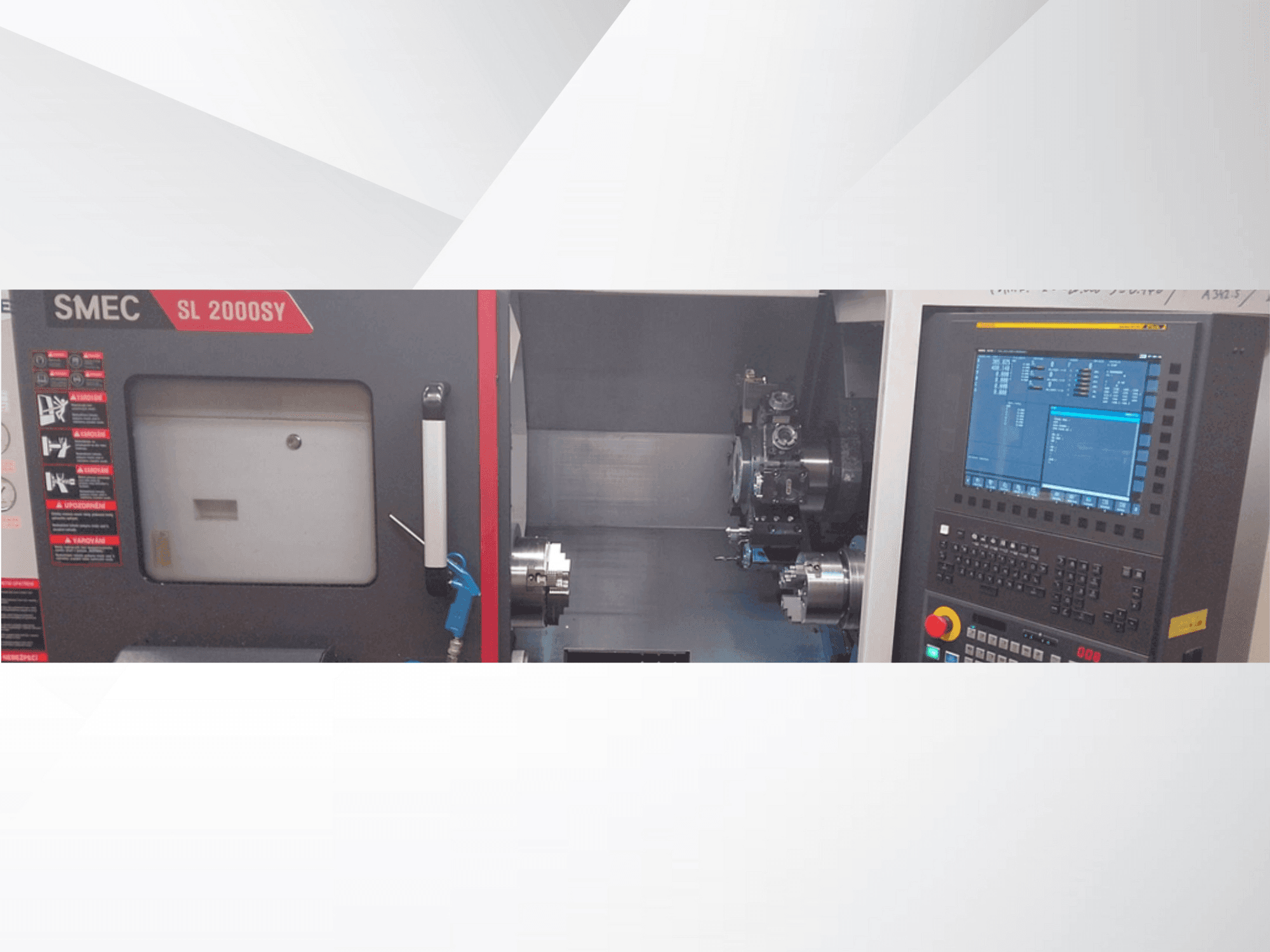 Vooraanzicht  van SMEC SL 2000SY  machine