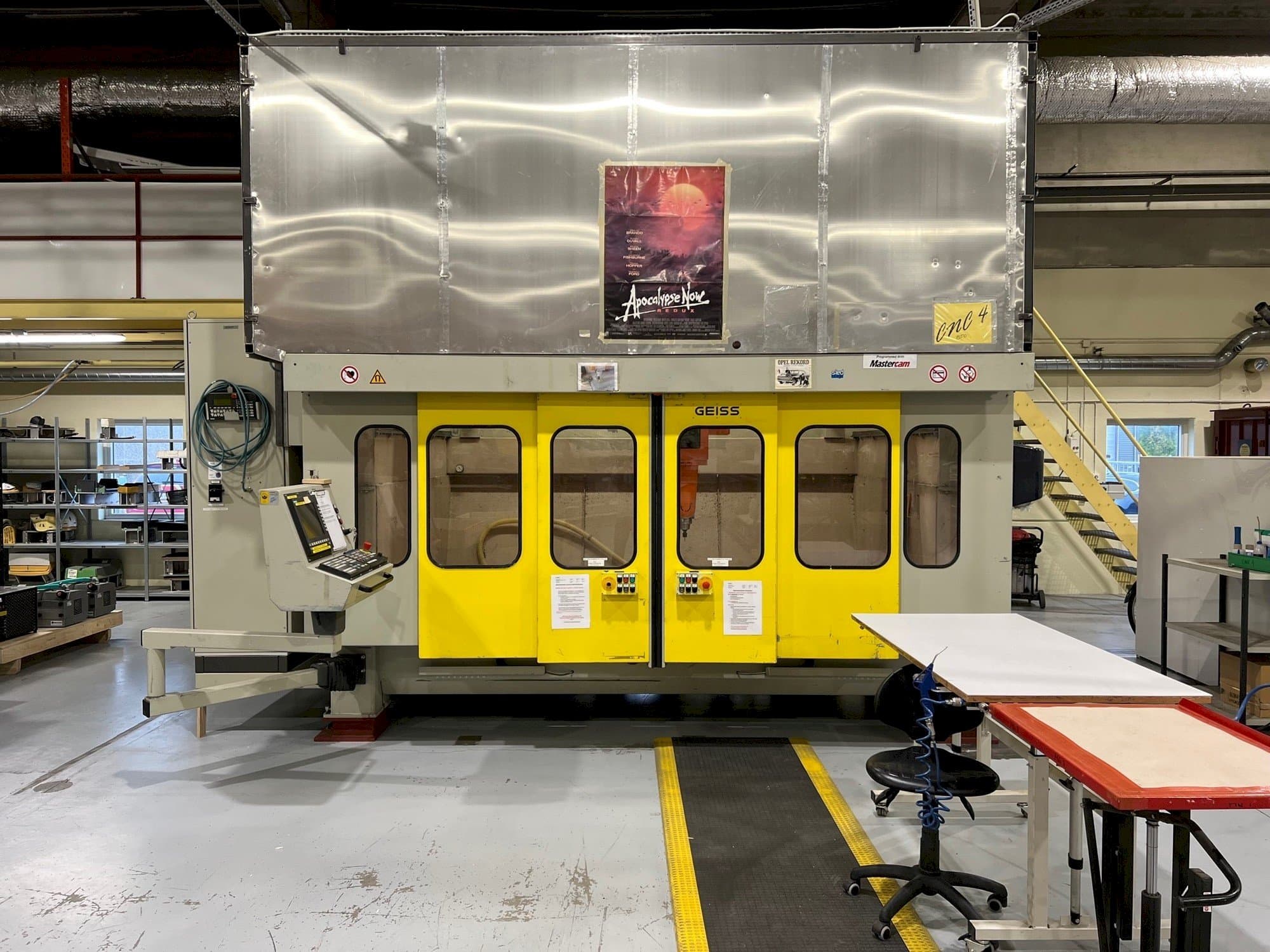 Vooraanzicht  van GEISS FZ 2000x1000  machine