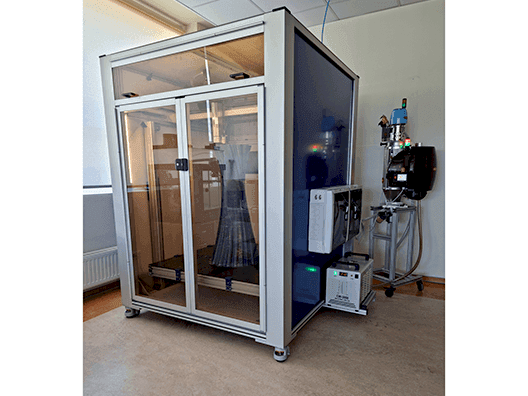 Vooraanzicht  van Terracubed T1000  machine