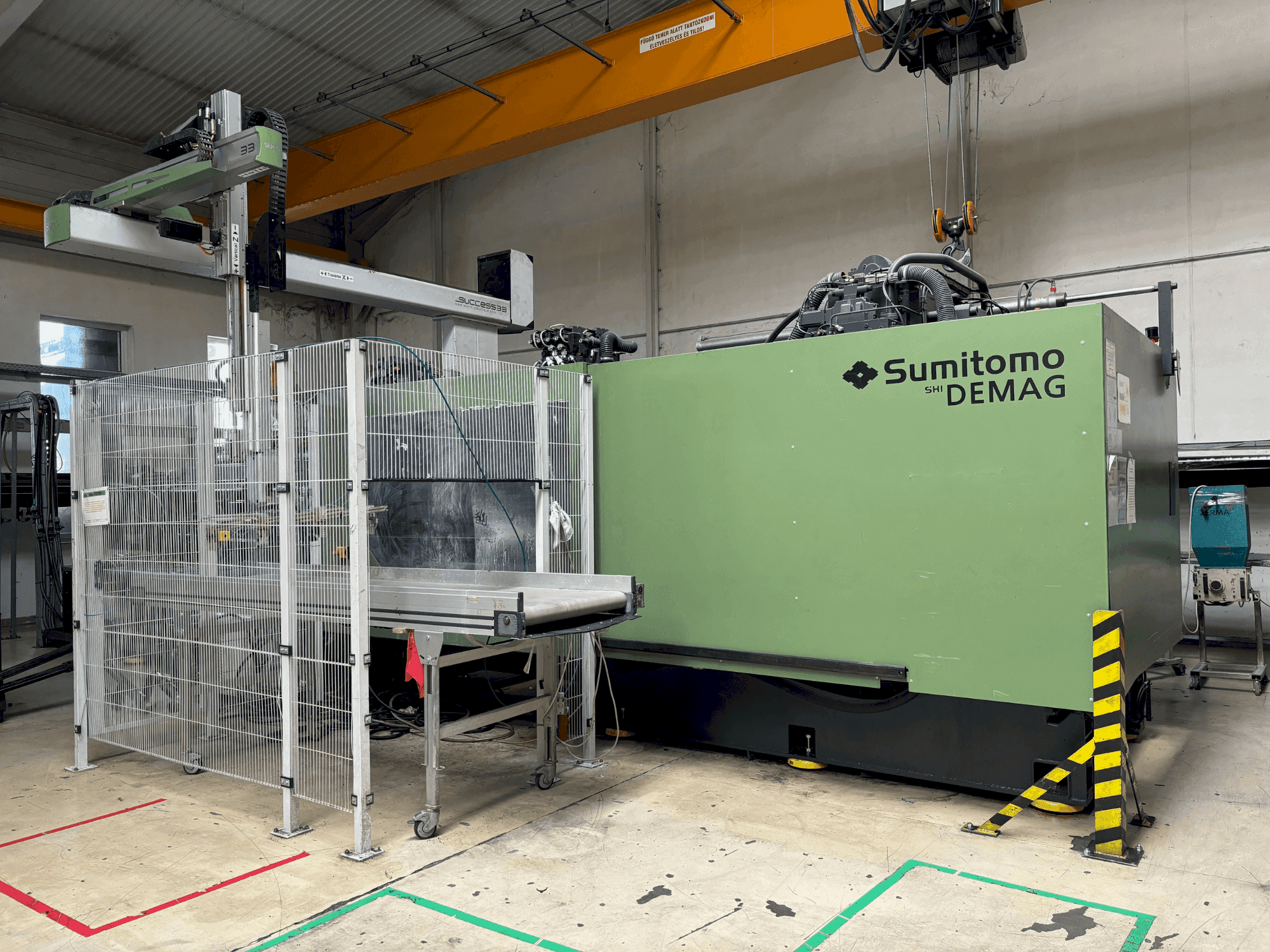 Vooraanzicht  van SUMITOMO SHI DEMAG Systec 800/1120-6400  machine