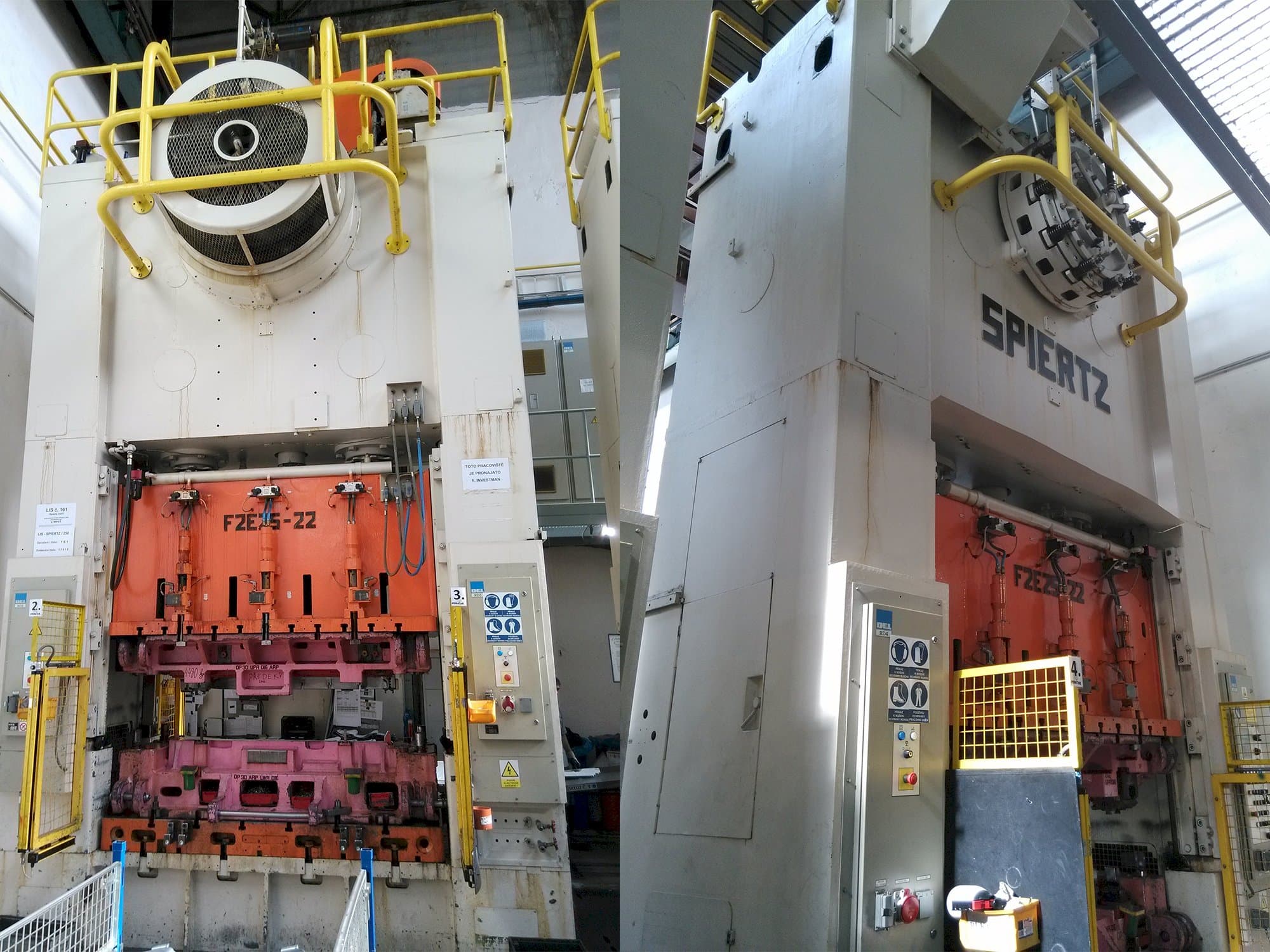 Vooraanzicht  van Spiertz F2E 25x2.2  machine