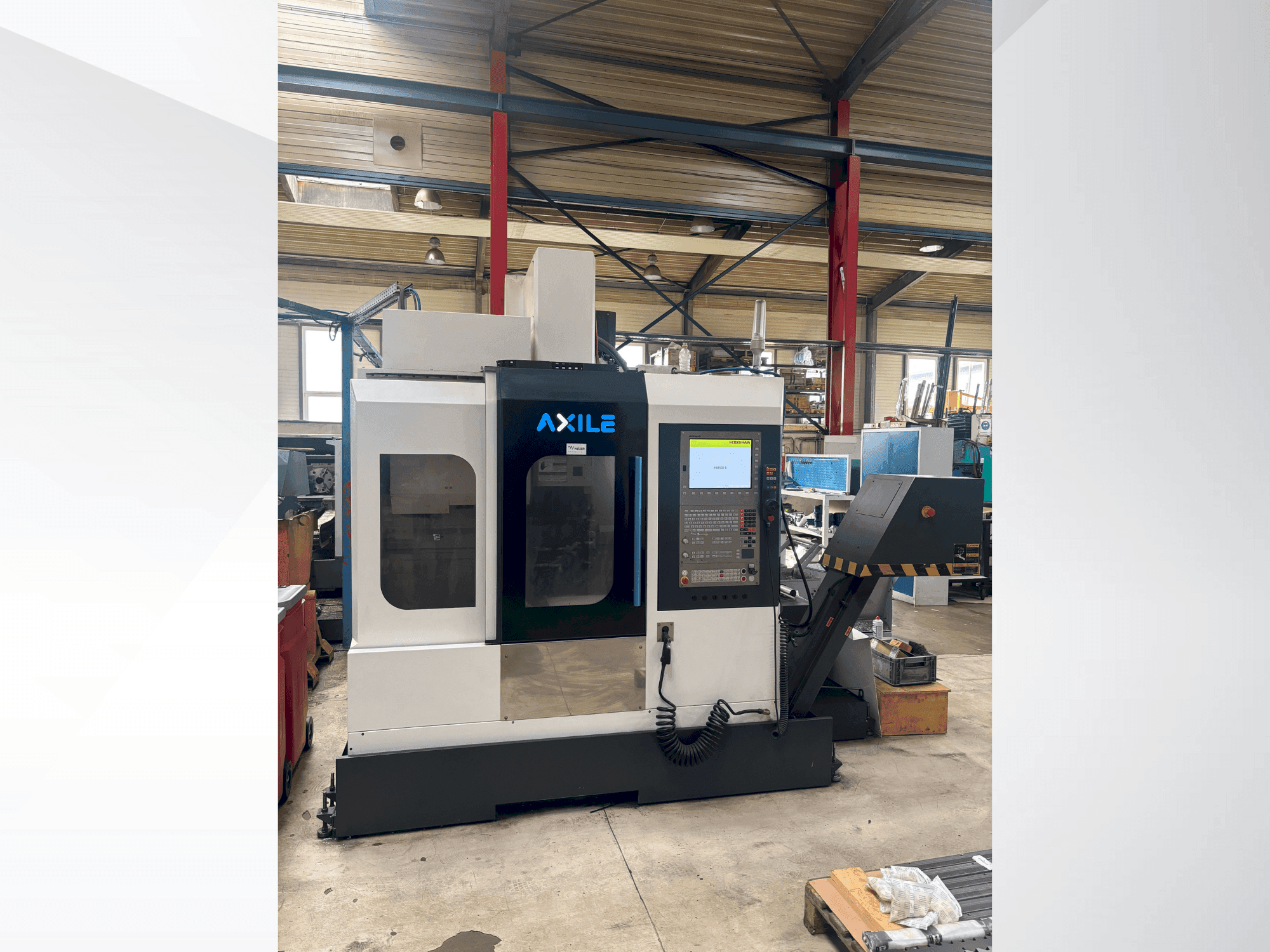 Vooraanzicht  van AXILE V4  machine