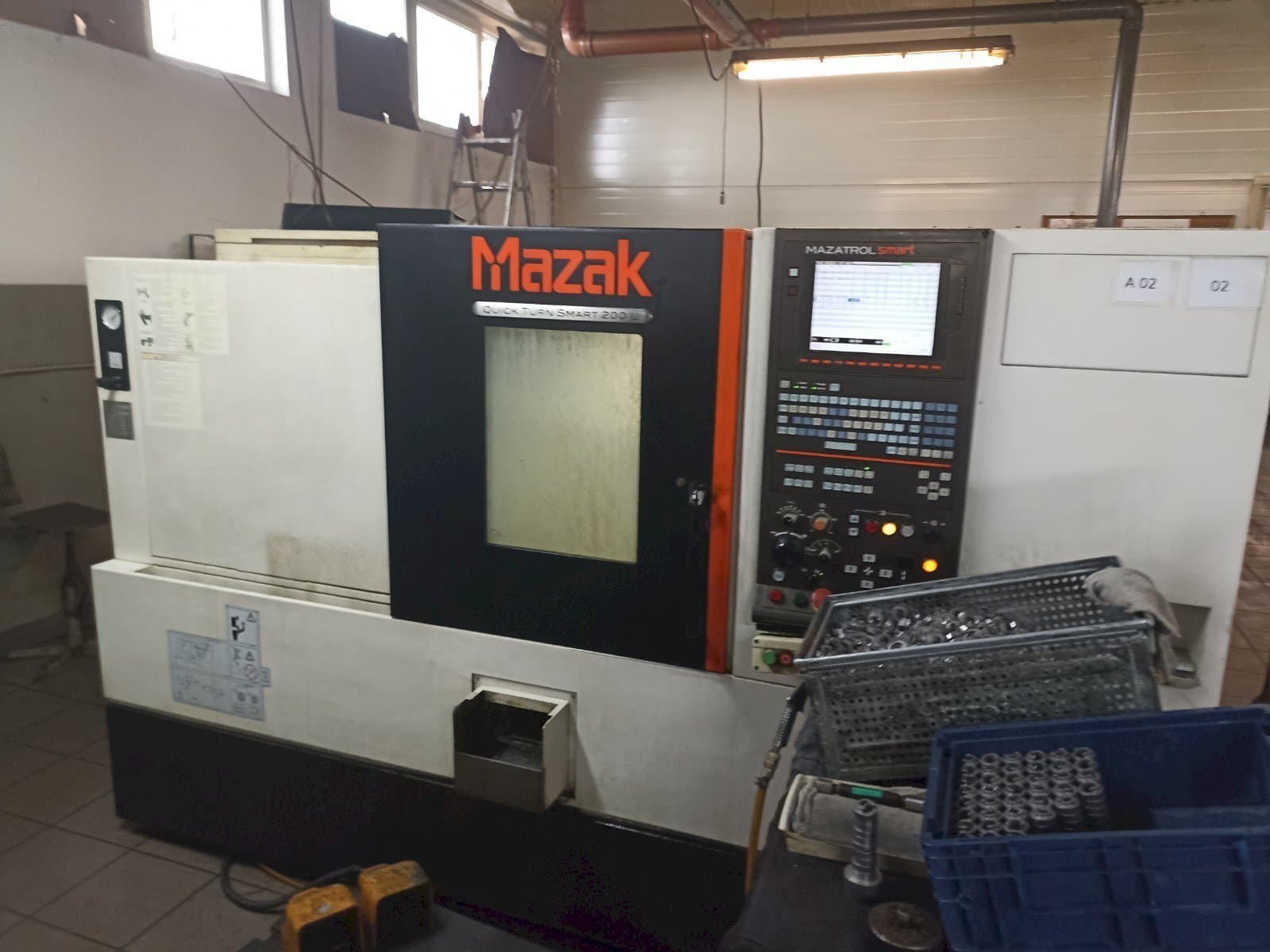 Vooraanzicht  van Mazak Quick Turn Smart 200L  machine