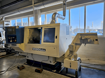 Vooraanzicht  van ROEPERWERK WEBOturn  machine