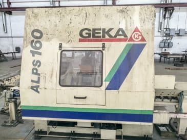 Vooraanzicht van GEKA ALPS-150 machine