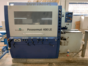Vooraanzicht van WEINIG / DIMTER POWERMAT 400LE machine