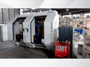 Vooraanzicht van Yaskawa Motoman ArcWorld machine