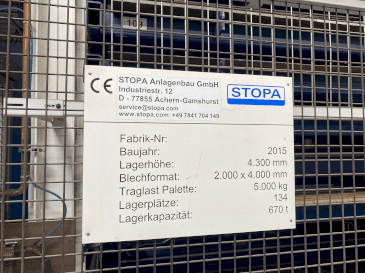 Vooraanzicht  van TRUMPF STOPA LiftMasterCompact  machine