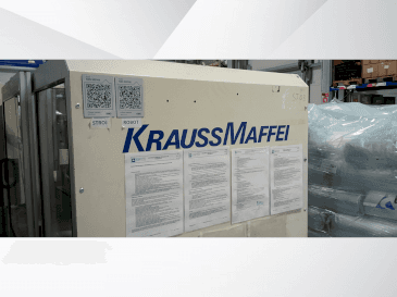Vooraanzicht  van Krauss Maffei 340 c2/80  machine