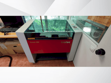 Vooraanzicht  van Trotec Speedy 360  machine
