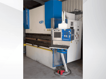 Vooraanzicht van EHT Ecopress 80 machine
