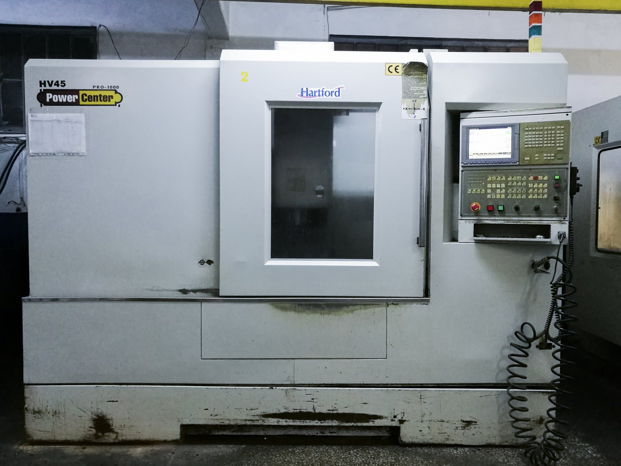 Detail  van Hartford PRO1000A machine