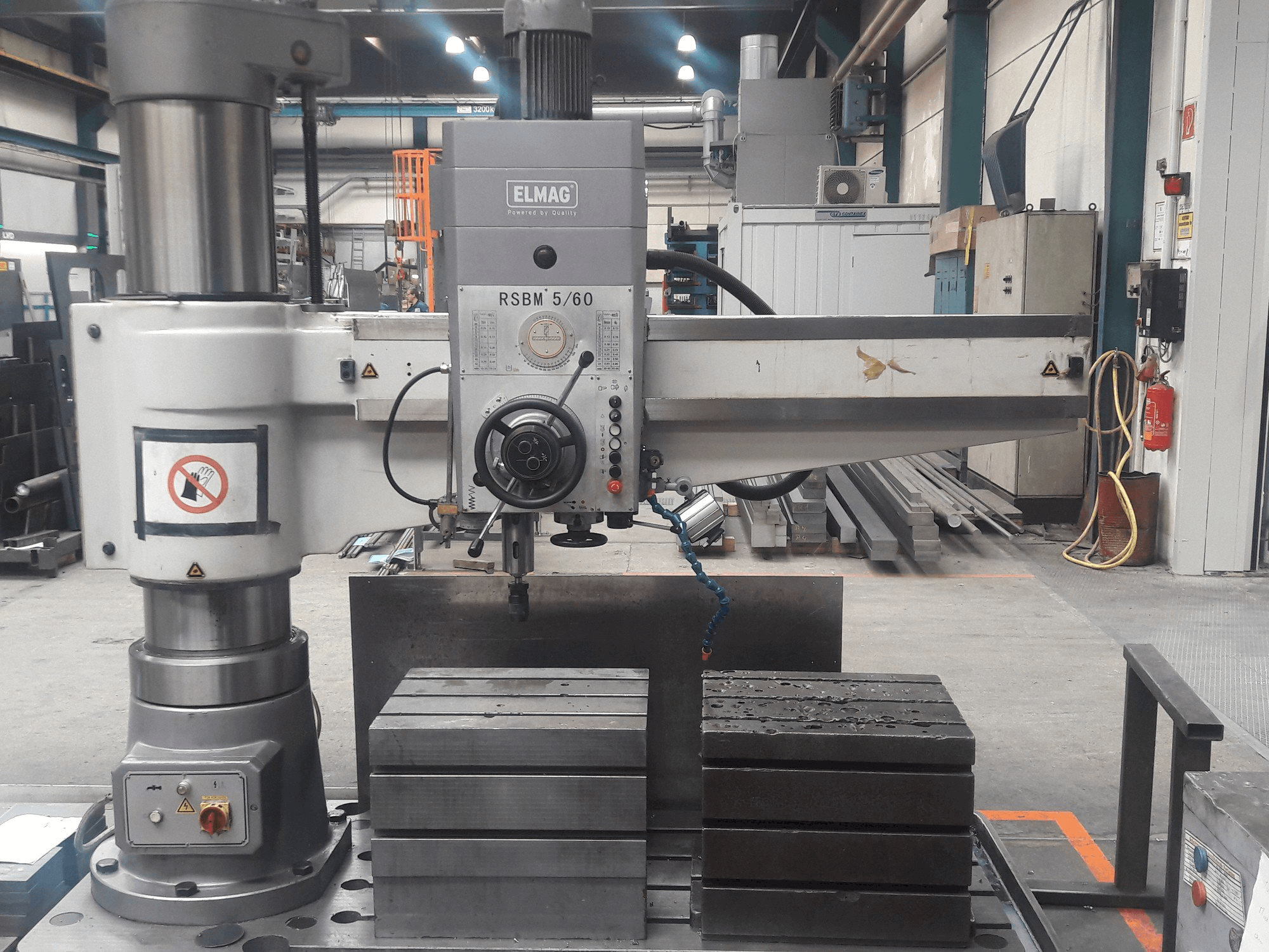 Vooraanzicht van ELMAG RSBM 5/60 machine