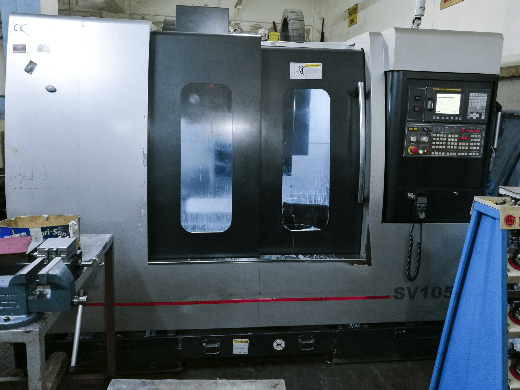 Vooraanzicht van Pinnacle SV105 machine