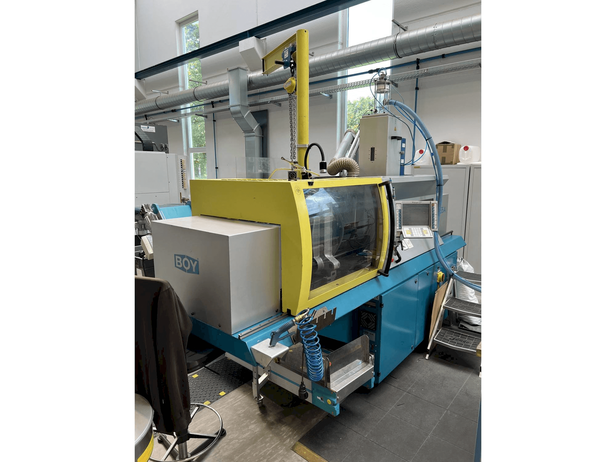 Links zicht van BOY 55A machine