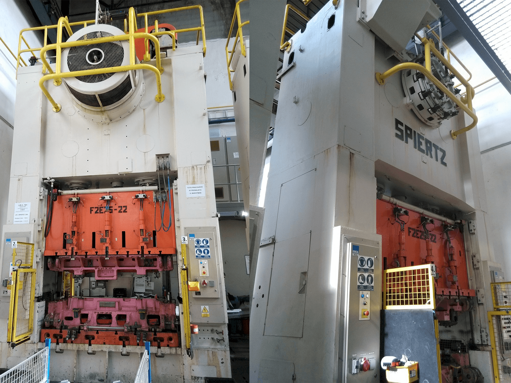 Vooraanzicht van Spiertz F2E 25x2.2 machine